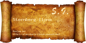 Sternberg Ilona névjegykártya
